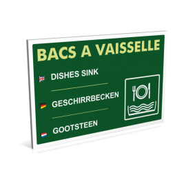 Sanitaires  Bac à vaisselle