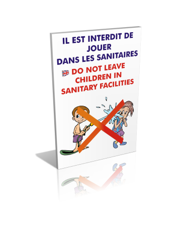 Sanitaires  Il est interdit de jouer dans les sanitaires