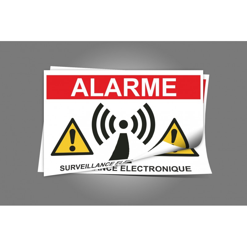 Sticker Alarme surveillance électronique