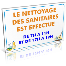 Sanitaires  Le nettoyage des sanitaires est effectué