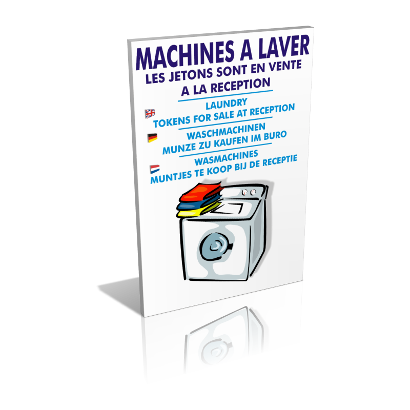 Sanitaires  Machines à laver - Les jetons sont en vente
