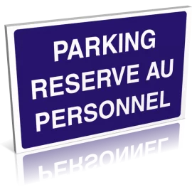 Parking réservé au personnel