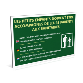 Sanitaires  Les petits enfants accompagnés aux sanitaires