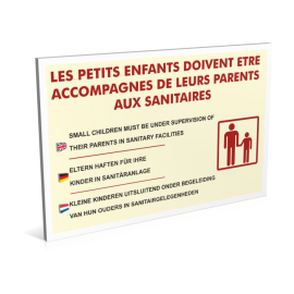 Sanitaires  Les petits enfants accompagnés aux sanitaires