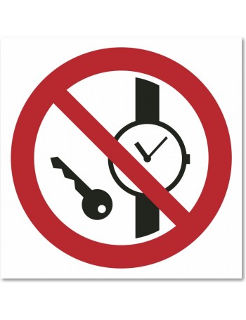 Articles métalliques ou montres interdits