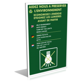 Sanitaires  Aidez nous à préserver l'environnement