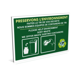 Sanitaires  Faites le tri de vos déchets