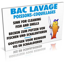 Sanitaires  Bac lavage - Poissons - Coquillages