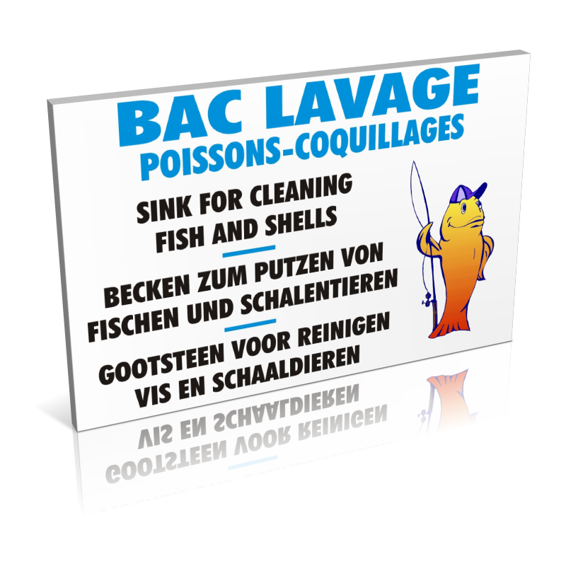 Sanitaires  Bac lavage - Poissons - Coquillages