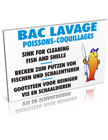 Sanitaires  Bac lavage - Poissons - Coquillages