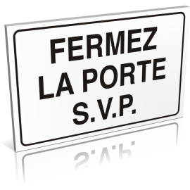 Sanitaires  Fermez la porte svp