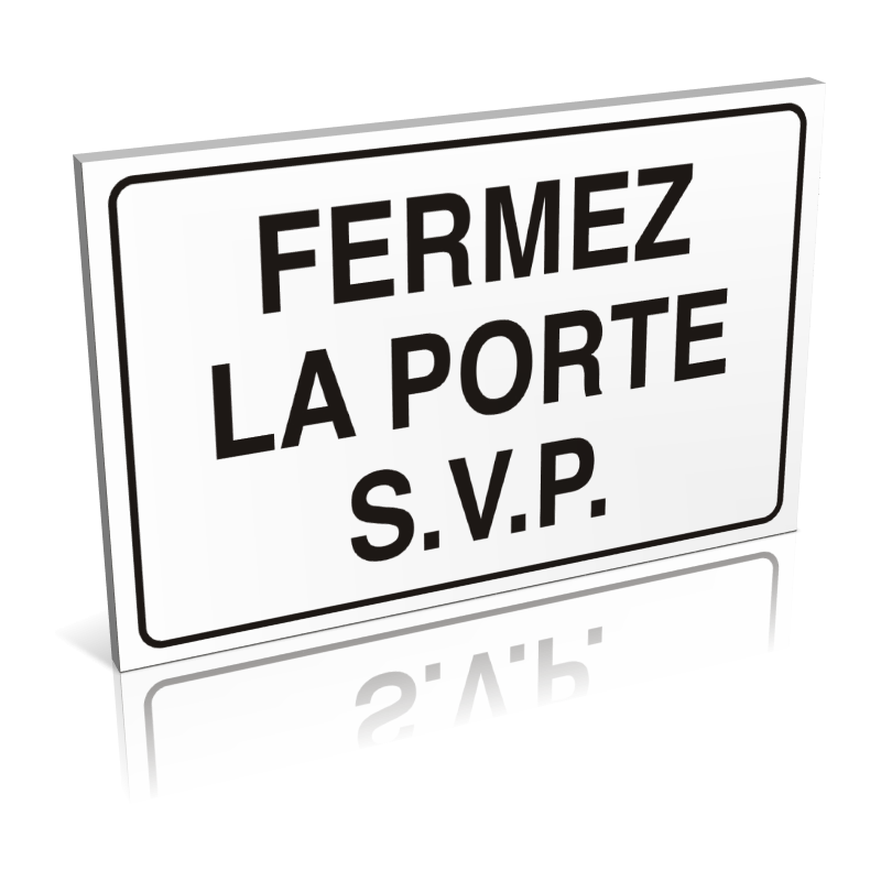 Sanitaires  Fermez la porte svp