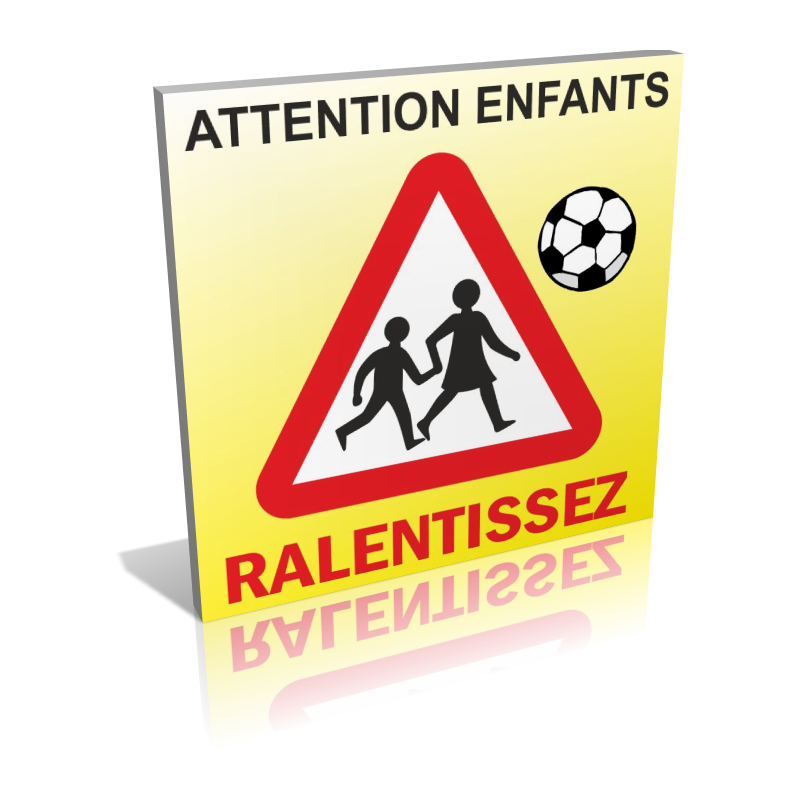 Attention aux enfants - Ralentissez 50cm