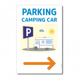 Panneau Parking Camping Car