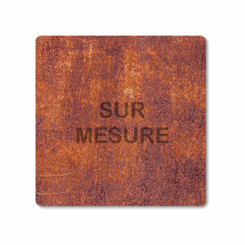 Plaque de porte texture sur mesure