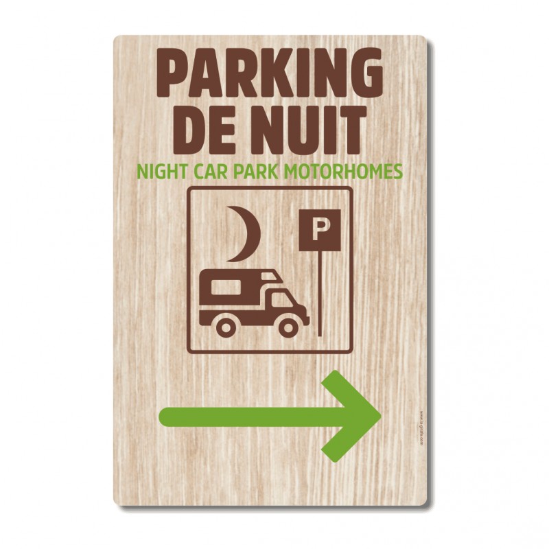 Parking de nuit camping-cars droite - La-Girafe.com
