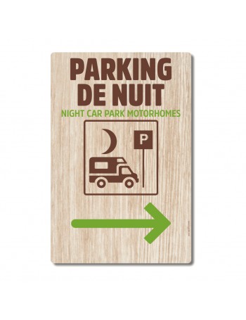 Parking de nuit camping-cars droite - La-Girafe.com