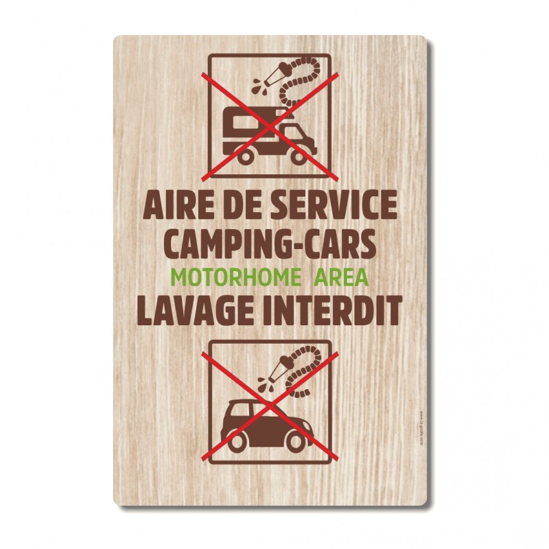 Aire de service camping-cars vertical - La-Girafe.com