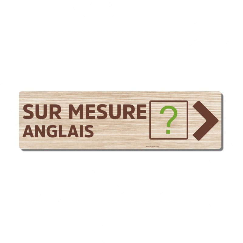 Panneau directionnel sur mesure