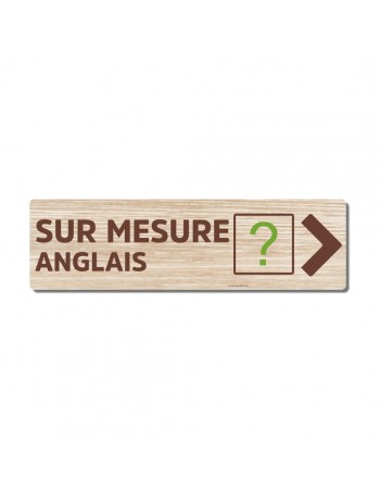 Panneau directionnel sur mesure