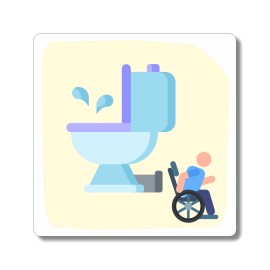 plaque wc handi