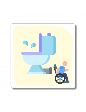 plaque wc handi