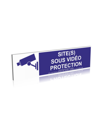 Site(s) sous vidéo protection - Bleu