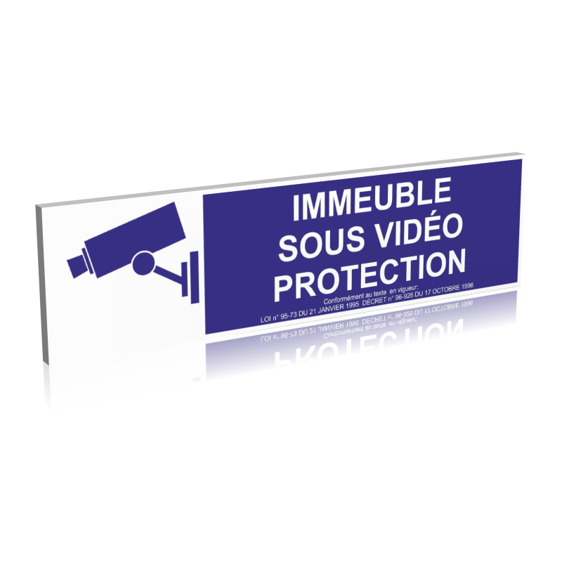 Immeuble sous vidéo protection - bleu Immeuble sous vidéo protection - bleu