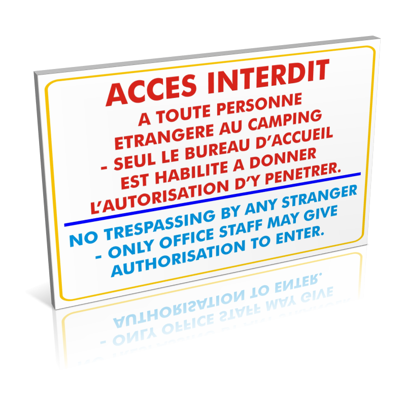 Entrée Accès interdit Entrée Accès interdit