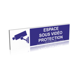 Espace sous vidéo protection - Bleu