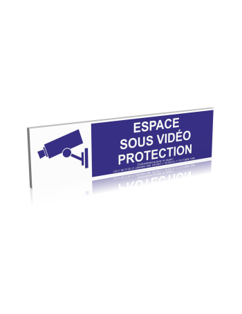 Espace sous vidéo protection - Bleu