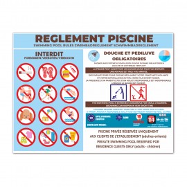 Panneau Sécurité enfants- Porte fermée - signalétique piscine - sign201709