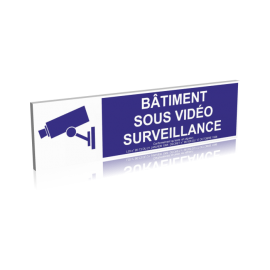 Bâtiment sous vidéo surveillance - Bleu