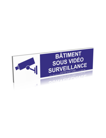 Bâtiment sous vidéo surveillance - Bleu