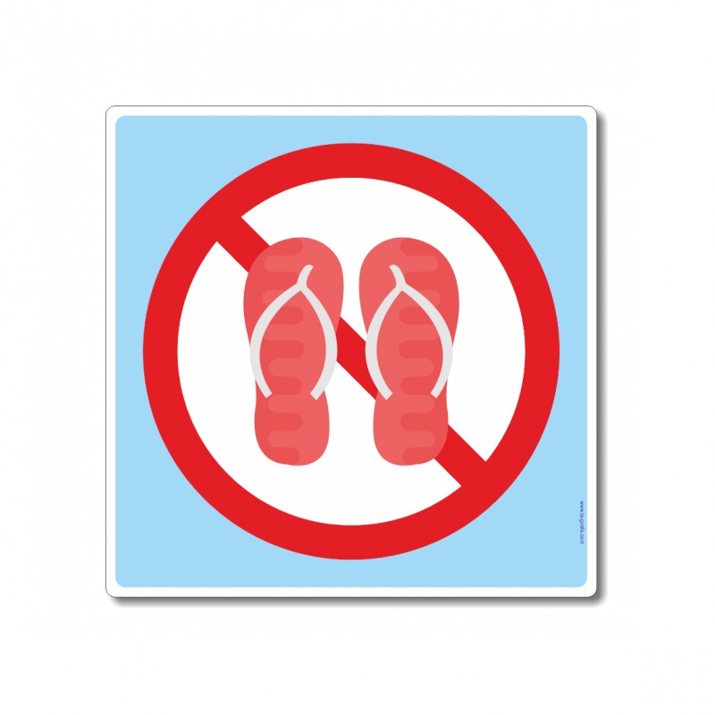 Chaussures interdites sur la piscine Chaussures interdites sur la piscine