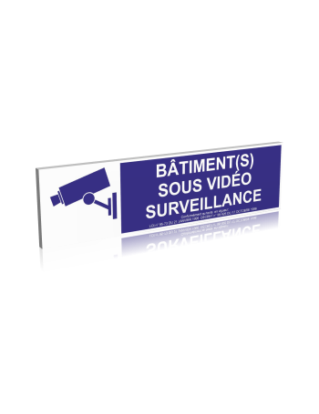 Bâtiment(s) sous vidéo surveillance - Bleu