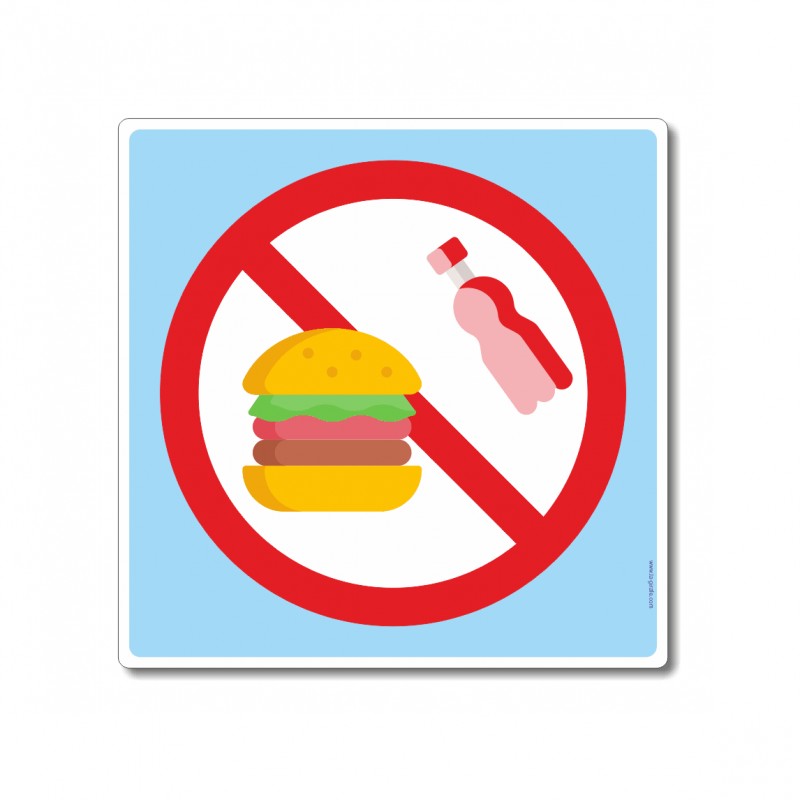 Il est interdit de manger et de boire sur la piscine