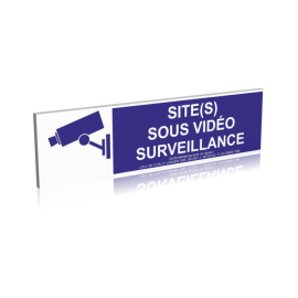 Site(s) sous vidéo surveillance - Bleu