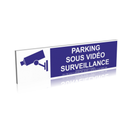 Parking sous vidéo surveillance - Bleu
