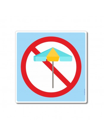 Les parasols sont interdits sur la piscine