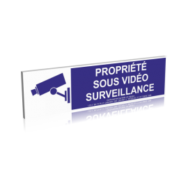 Propriété sous vidéo surveillance - Bleu