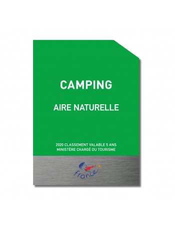 Panneau classement aire naturelle