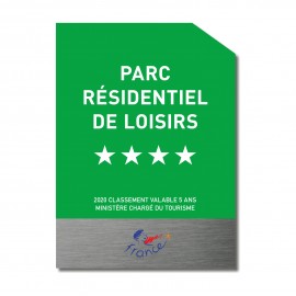 Panonceau classement Parc résidentiel de loisirs