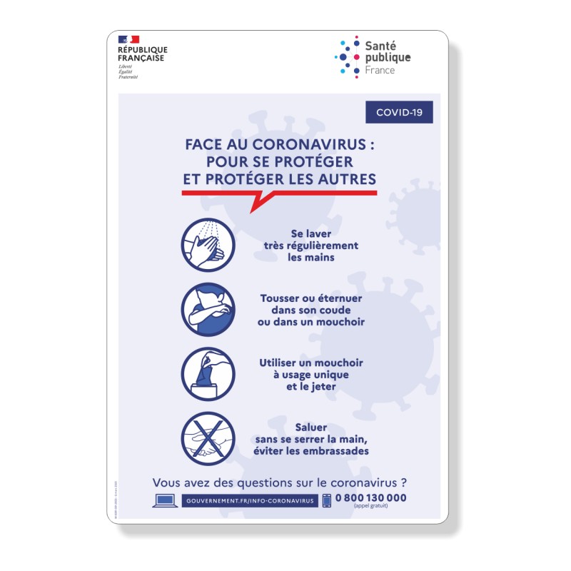10 Adhésifs gestes barrière lot de 10 10 Adhésifs gestes barrière lot de 10