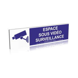 Espace sous vidéo surveillance - Bleu