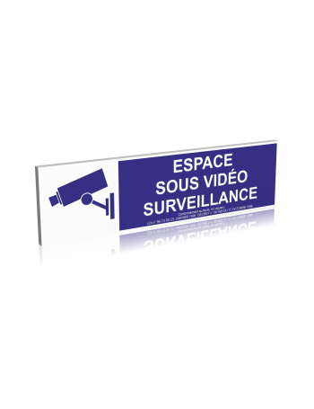 Espace sous vidéo surveillance - Bleu