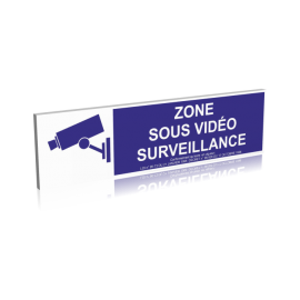 Zone sous vidéo surveillance - Bleu