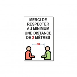 Merci de respecter au minimum une distance de 2 m