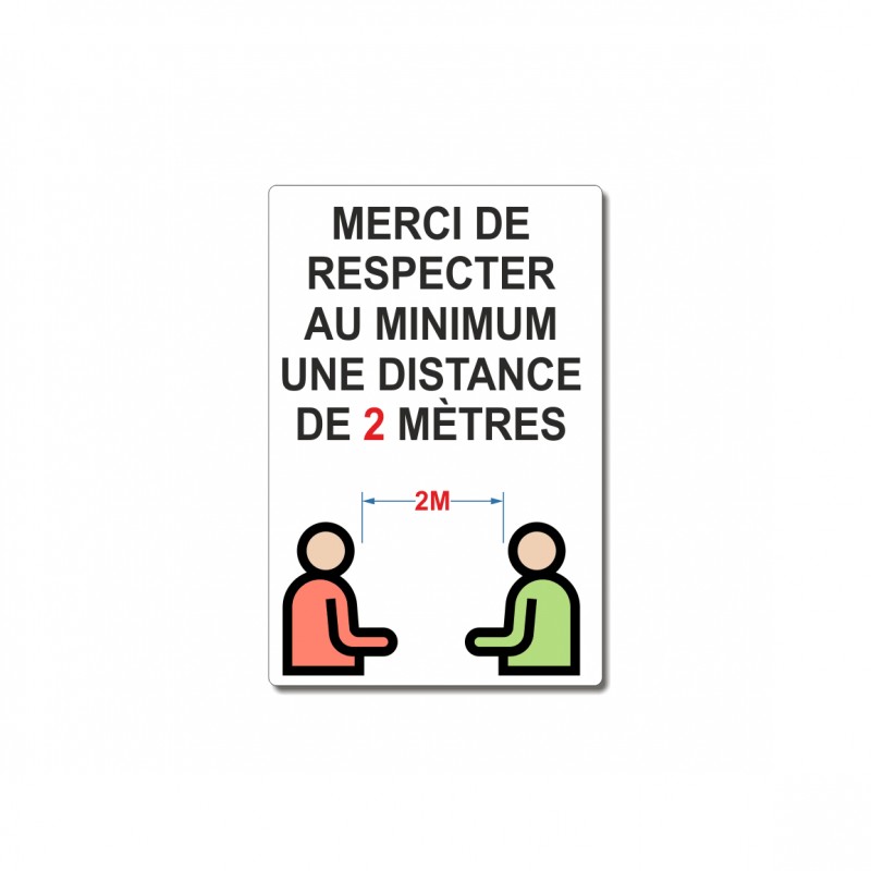 Merci de respecter au minimum une distance de 2 m