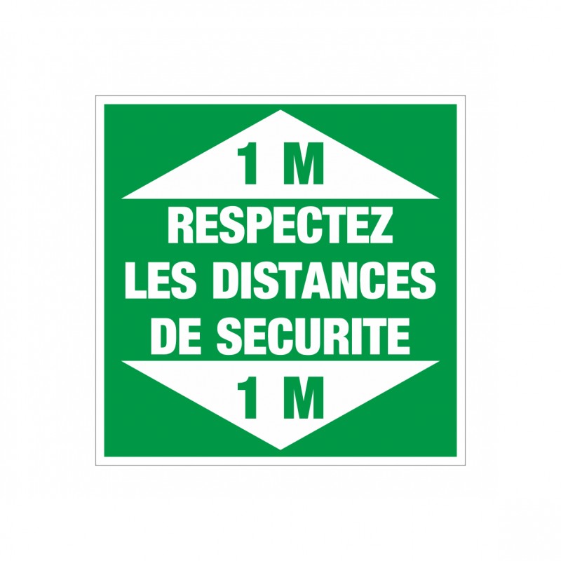 2 Adhésifs sol respectez les distances de sécurité 2 Adhésifs sol respectez les distances de sécurité